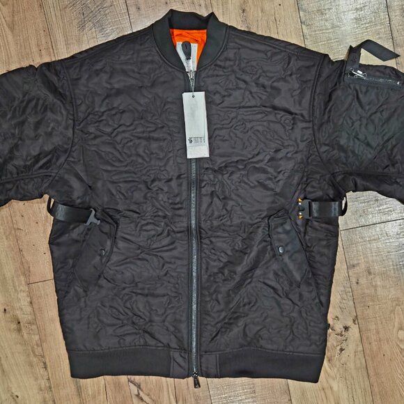 Alpha Industries Women's Camo Quilted Belted MA-1 Bomber Jacket - Picture 5 of 5